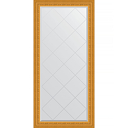 Зеркало Evoform Exclusive-G 157х75 BY 4267 с гравировкой в багетной раме - Сусальное золото 80 мм