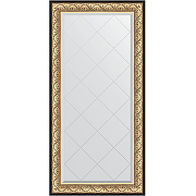 Зеркало Evoform Exclusive-G 162х80 BY 4294 с гравировкой в багетной раме - Барокко золото 106 мм