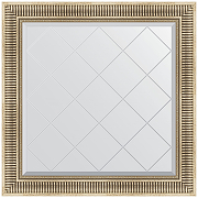 Зеркало Evoform Exclusive-G 87х87 BY 4325 с гравировкой в багетной раме - Серебряный акведук 93 мм