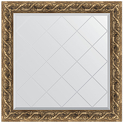 Зеркало Evoform Exclusive-G 86х86 BY 4313 с гравировкой в багетной раме - Фреска 84 мм