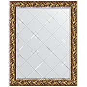 Зеркало Evoform Exclusive-G 124х99 BY 4371 с гравировкой в багетной раме - Византия золото 99 мм