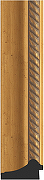 Зеркало Evoform Exclusive-G 168х93 BY 4389 с гравировкой в багетной раме - Состаренное золото с плетением 70 мм-2