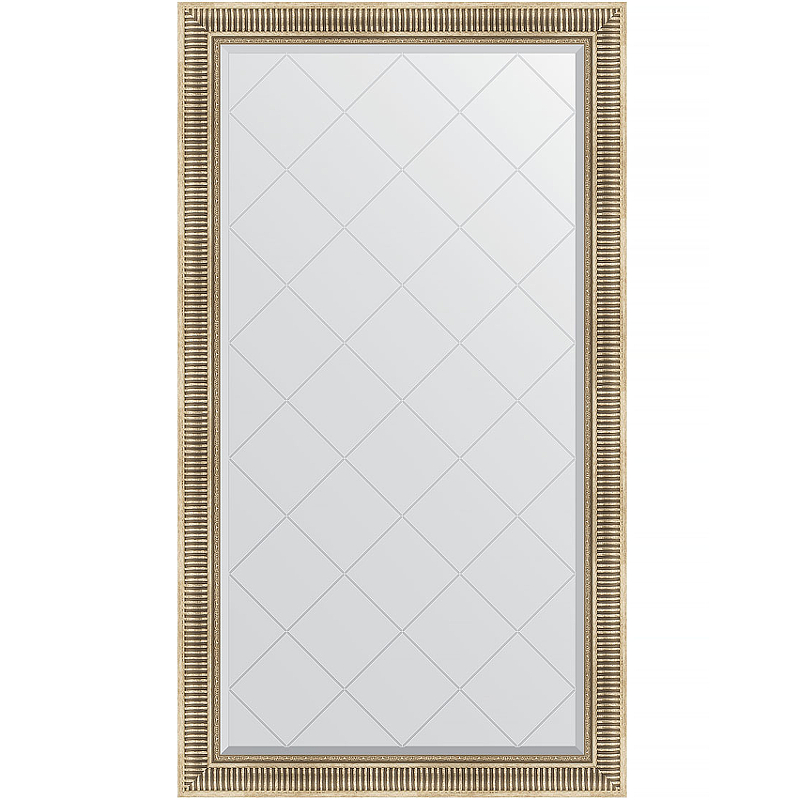 Зеркало Evoform Exclusive-G 172х97 BY 4411 с гравировкой в багетной раме - Серебряный акведук 93 мм