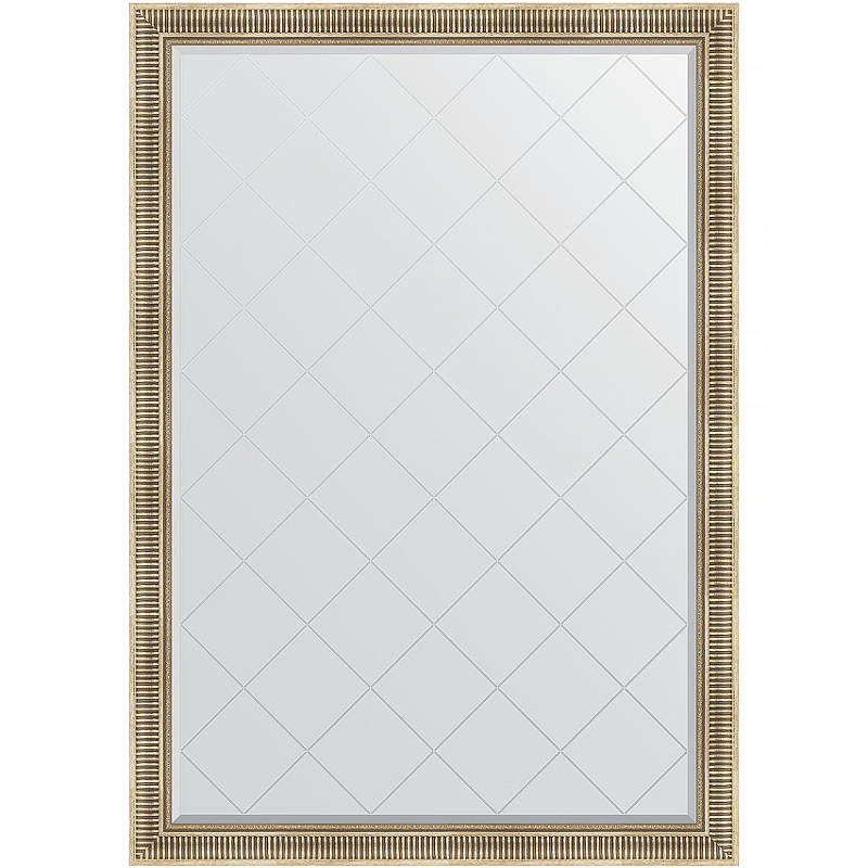 Зеркало Evoform Exclusive-G 187х132 BY 4497 с гравировкой в багетной раме - Серебряный акведук 93 мм