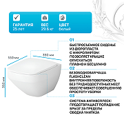 Унитаз AM.PM Inspire V2.0 C50A1700SC подвесной с сиденьем Микролифт-1