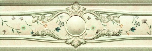 

Керамический бордюр Goldencer, Oldstone Cenefa Decor Primrose 8х23,5 см