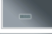 Зеркало Бриклаер Эстель-2 60 4627125414282 с подсветкой с бесконтактным выключателем и часами-2