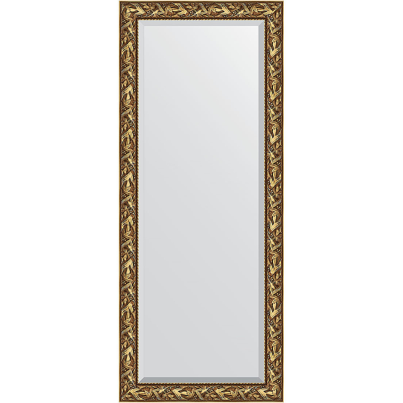 Зеркало Evoform Exclusive Floor 203х84 BY 6124 с фацетом в багетной раме - Византия золото 99 мм зеркало напольное с фацетом в багетной раме византия золото 99 мм 84x203 см