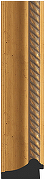 Зеркало Evoform Exclusive Floor 198х108 BY 6141 с фацетом в багетной раме - Состаренное золото с плетением 70 мм-3