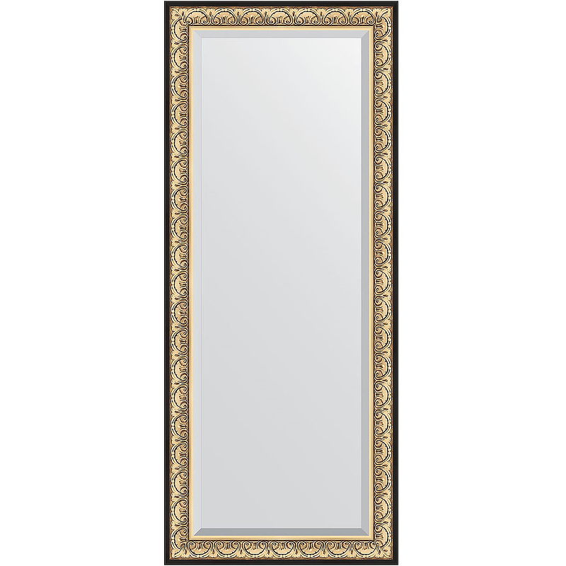 Зеркало Evoform Exclusive Floor 205х85 BY 6133 с фацетом в багетной раме - Барокко золото 106 мм зеркало напольное с фацетом в багетной раме барокко золото 106 мм 85x205 см