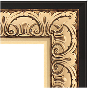 Зеркало Evoform Exclusive Floor 205х85 BY 6133 с фацетом в багетной раме - Барокко золото 106 мм-1