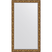 Зеркало Evoform Exclusive Floor 203х114 BY 6164 с фацетом в багетной раме - Византия золото 99 мм