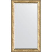 Зеркало Evoform Exclusive Floor 207х117 BY 6178 с фацетом в багетной раме - Состаренное серебро с орнаментом 120 мм
