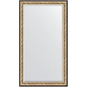 Зеркало Evoform Exclusive Floor 205х115 BY 6173 с фацетом в багетной раме - Барокко золото 106 мм