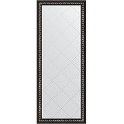 Зеркало Evoform Exclusive-G Floor 199х80 BY 6308 с гравировкой в багетной раме - Черный ардеко 81 мм