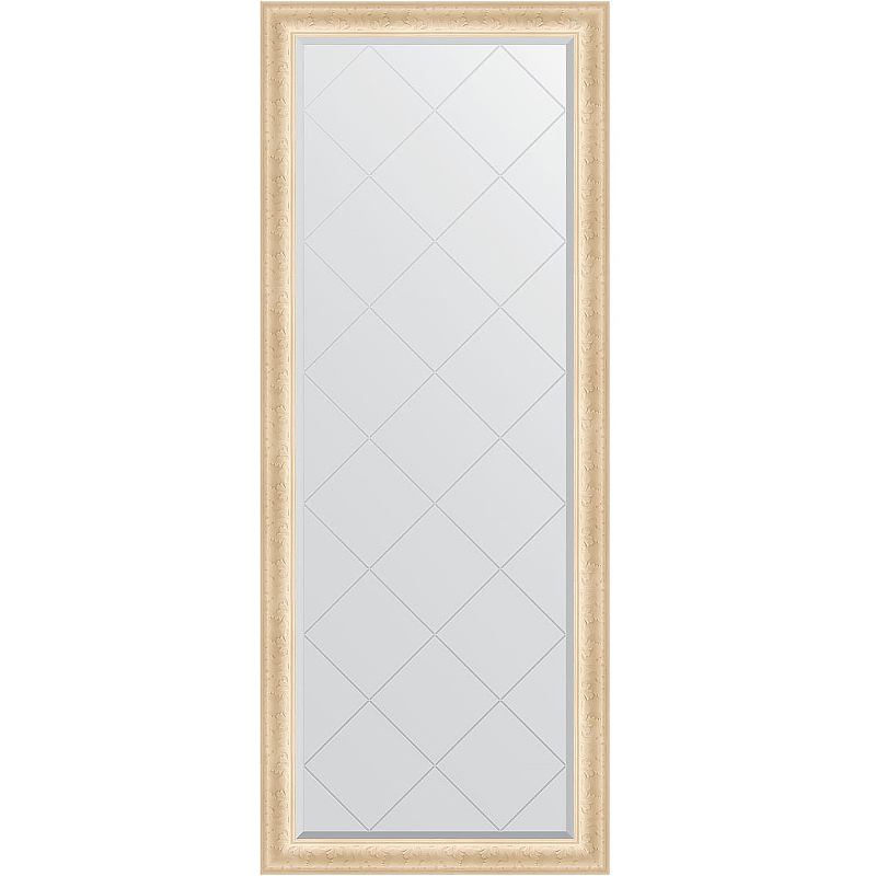 Зеркало Evoform Exclusive-G Floor 200х80 BY 6310 с гравировкой в багетной раме - Старый гипс 82 мм