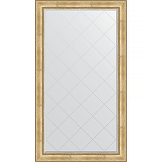 Зеркало Evoform Exclusive-G Floor 207х117 BY 6378 с гравировкой в багетной раме - Состаренное серебро с орнаментом 120 мм