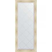 Зеркало Evoform Exclusive-G Floor 204х84 BY 6328 с гравировкой в багетной раме - Травленое серебро 99 мм