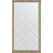 Зеркало Evoform Exclusive-G Floor 202х112 BY 6361 с гравировкой в багетной раме - Серебряный акведук 93 мм