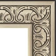Зеркало Evoform Exclusive-G Floor 205х115 BY 6374 с гравировкой в багетной раме - Барокко серебро 106 мм-2