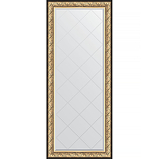 Зеркало Evoform Exclusive-G Floor 205х85 BY 6333 с гравировкой в багетной раме - Барокко золото 106 мм