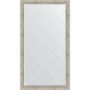 Зеркало Evoform Exclusive-G Floor 201х111 BY 6358 с гравировкой в багетной раме - Римское серебро 88 мм