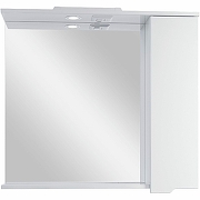 Зеркало со шкафом Sanstar Лайн 80 144.1-2.5.1. с подсветкой Белое