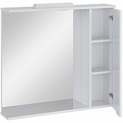 Зеркало со шкафом Sanstar Лайн 80 144.1-2.5.1. с подсветкой Белое-2
