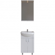 Комплект мебели для ванной Sanstar Вольга 50 17.1-1.4.1.+131201S0011B0+44.1-2.4.1. Белый