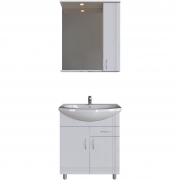 Комплект мебели для ванной Sanstar Вольга 70 19.1-1.4.1.+1WH207776+22.1-2.4.1. Белый