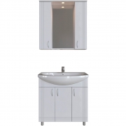 Комплект мебели для ванной Sanstar Вольга 80 20.1-1.4.1.+1WH501524+23.1-2.4.1. Белый