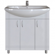 Комплект мебели для ванной Sanstar Вольга 80 20.1-1.4.1.+1WH501524+23.1-2.4.1. Белый-2