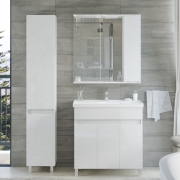 Комплект мебели для ванной Sanstar Квадро 80 126.1-1.4.1.+8000UF+128.1-2.4.1. Белый-4