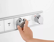 Смеситель для душа Hansgrohe RainSelect 15355400 с термостатом Белый Хром-4