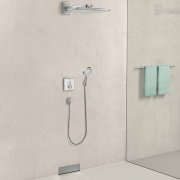 Шланговое подсоединение Hansgrohe Fixfit Square 26455990 с клапаном обратного тока Полированное золото-2