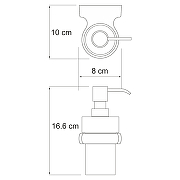 Дозатор для жидкого мыла WasserKRAFT Berkel K-6899 Хром-2