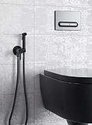Гигиенический душ со смесителем Paffoni Tweet Round ZDUP110NO Черный матовый-2