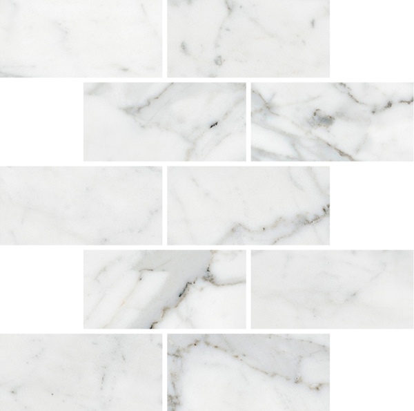 керамогранит kerranova marble trend carrara k 1000 lr 60x120 Мозаика Kerranova Marble Trend Carrara K-1000/LR/m13 30,7x30,7см