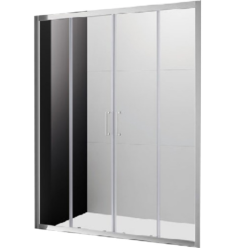 Душевая дверь в нишу Cezares Molveno BF-2 160 профиль Хром стекло прозрачное цена и фото