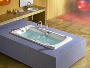 Чугунная ванна Roca Ming 170x85 2302G000R с антискользящим покрытием-1