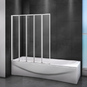 Шторка на ванну Cezares Relax 120 RELAX-V-5-120/140-C-Bi профиль Серый стекло прозрачное-1