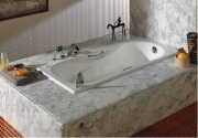 Чугунная ванна Roca Malibu 170x75 2309G000R с отверстиями для ручек с антискользящим покрытием-4