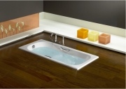 Чугунная ванна Roca Malibu 170x75 2309G000R с отверстиями для ручек с антискользящим покрытием-5
