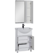 Комплект мебели для ванной Aquanet Доминика 60 172403 подвесной Белый-3