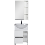 Комплект мебели для ванной Aquanet Доминика 60 172403 подвесной Белый-5