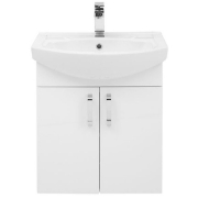 Комплект мебели для ванной Aquanet Ирис 60 198813 подвесной Белый-3