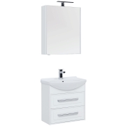 Комплект мебели для ванной Aquanet Остин 65 209013 подвесной Белый глянец-5