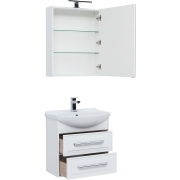 Комплект мебели для ванной Aquanet Остин 65 209013 подвесной Белый глянец-6