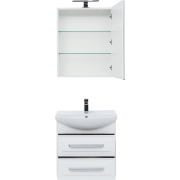 Комплект мебели для ванной Aquanet Остин 65 209013 подвесной Белый глянец-7