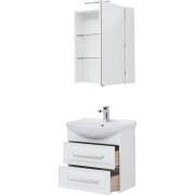 Комплект мебели для ванной Aquanet Остин 65 209013 подвесной Белый глянец-9
